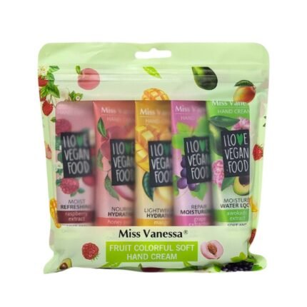 CREMA CORPORAL PARA MANOS EN SET DE 5 PIEZAS HIDRATANTE HUMECTANTE MISS VANESA 30G