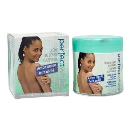 CREMA FACIAL ACLARANTE DE RAPIDA ACCION, ELIMINA MANCHAS OSCURAS PERFECT WHITE 150ML