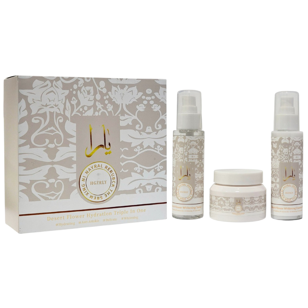 CREMA FACIAL EN SET DE CUIDADO FACIAL, HIDRATACION TRIPLE EN UNO FLOR DEL DESIERTO ANTIARRUGAS Y BLANQUEADOR, TONICO 100ML, LECHE ESENCIAL 100ML, CREMA FACIAL 50G HGZRLY DUPE DE... CREMA FACIAL EN SET DE CUIDADO FACIAL, HIDRATACION TRIPLE EN UNO FLOR DEL DESIERTO ANTIARRUGAS Y BLANQUEADOR, TONICO 100ML, LECHE ESENCIAL 100ML, CREMA FACIAL 50G HGZRLY DUPE DE...