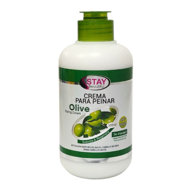 CREMA PARA PEINAR DE OLIVA SUAVIZANTE DESENREDANTE STAY BEAUTIFUL 300ML CREMA PARA PEINAR DE OLIVA SUAVIZANTE DESENREDANTE STAY BEAUTIFUL 300ML