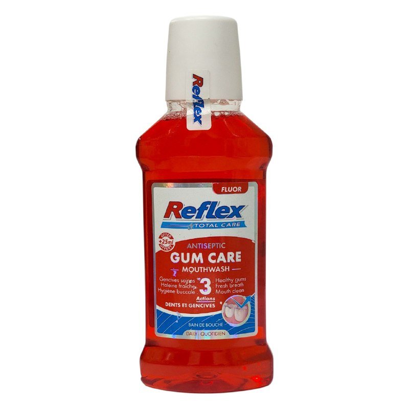 ENJUAGUE BUCAL ANTISEPTICO PARA EL CUIDADO DE LAS ENCIAS, ALIENTO FRESCO REFLEX 225ML ENJUAGUE BUCAL ANTISEPTICO PARA EL CUIDADO DE LAS ENCIAS, ALIENTO FRESCO REFLEX 225ML