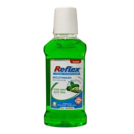 ENJUAGUE BUCAL CON AROMA A MENTA FRESCA Y ALOE VERA ANTIBACTERIANO REFLEX 225ML