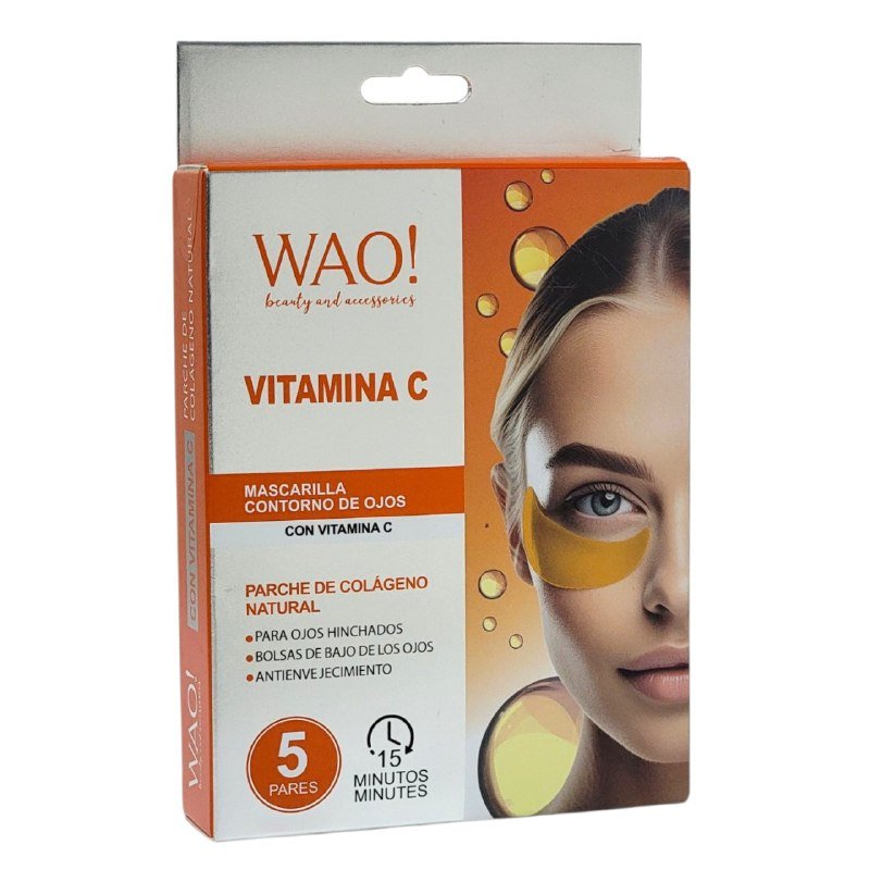 MASCARILLA FACIAL PARA EL CONTORNO DE OJOS CON VITAMINA C Y COLAGENO NATURAL ANTIENVEJECIMIENTO WAO 5UND MASCARILLA FACIAL PARA EL CONTORNO DE OJOS CON VITAMINA C Y COLAGENO NATURAL ANTIENVEJECIMIENTO WAO 5UND