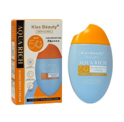 PROTECTOR SOLAR EN CREMA DE VITAMINA C Y ACIDO HIALURONICO SPF50 KISS BEAUTY 50ML DUPE DE AVENE