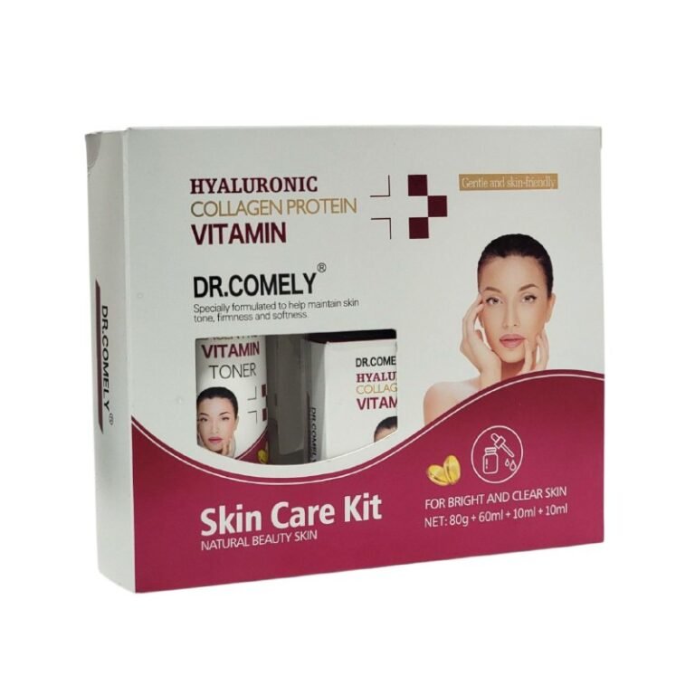 SET DE TRATAMIENTO FACIAL CON ACIDO HIALURONICO Y COLAGENO SUAVIZANTE Y REJUVENECEDOR DE 4 PIEZAS DR COMELY