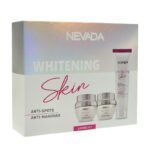SET FACIAL BLANQUEADOR ANTI MANCHAS DE 3 PIEZAS HIDRATANTE REJUVENECEDOR NEVADA