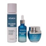 SET FACIAL DE ACIDO HIALURONICO DE 3 PIEZAS HIDRATANTE REJUVENECEDOR NEVADA