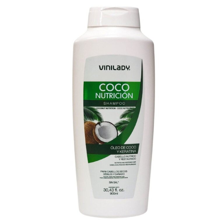 SHAMPOO PARA EL CABELLO CON OLEO DE COCO Y KERATINA REPARADOR VINILADY 900ML