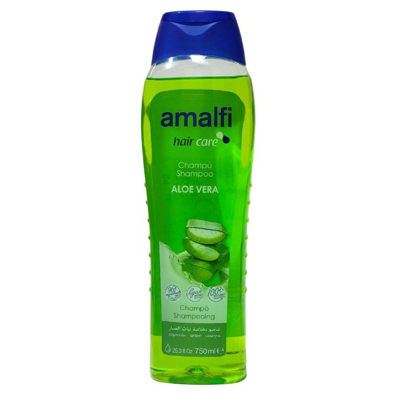 SHAMPOO PARA EL CABELLO DE ALOE VERA SUAVIZANTE HIDRATANTE AMALFI 750ML