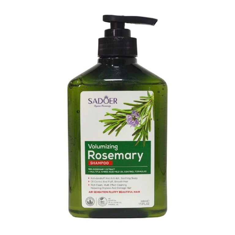 SHAMPOO PARA EL CABELLO VOLUMIZADOR DE ROMERO SUAVIZANTE SADOER 500ML