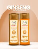 SHAMPOO Y ACONDICIONADOR EN SET DE GINSENG ESTIMULANTE DEL PELO SUAVIZANTE NEVADA 420MLX2