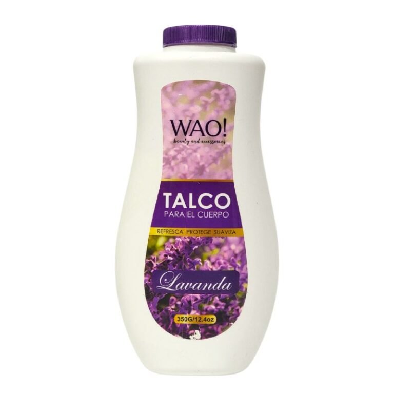 TALCO PARA EL CUERPO DE LAVANDA REFRESCANTE Y SUAVIZANTE WAO 350G