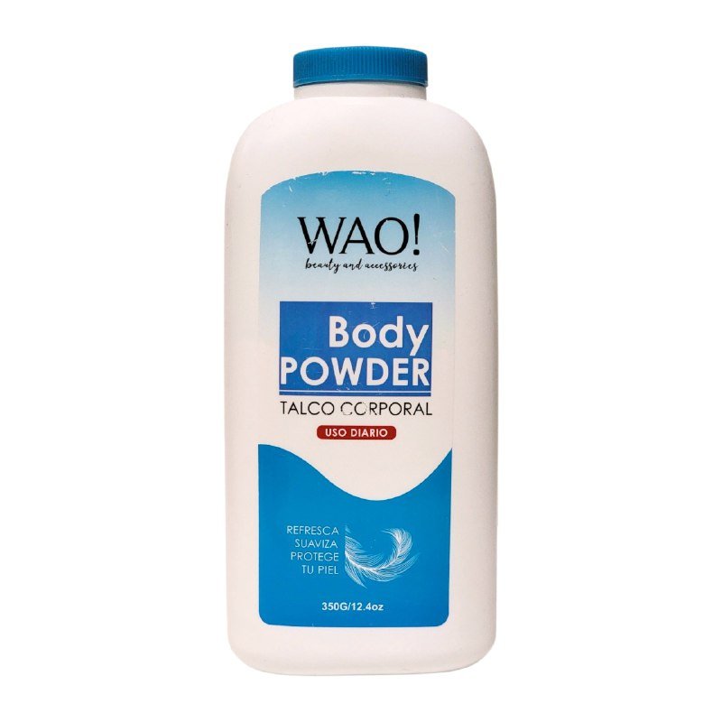 TALCO PARA EL CUERPO REFRESCANTE Y SUAVIZANTE WAO 350G TALCO PARA EL CUERPO REFRESCANTE Y SUAVIZANTE WAO 350G