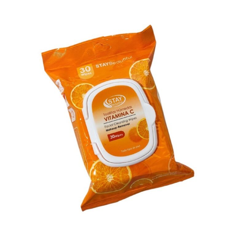 TOALLITAS HUMEDAS FACIALES DE VITAMINA C Y ACIDO HIALURONICO HIDRATANTES STAY BEAUTIFUL 30UND