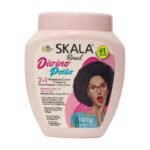 TRATAMIENTO CAPILAR EN CREMA 2 EN 1 ACONDICIONADORA PARA PEINAR, ACEITES VEGETALES, QUERATINA Y COLAGENO, HIDRATACION Y BRILLO ANTI FRIZZ PARA CABELLO RIZADO Y ENCRESPADO SKALA...