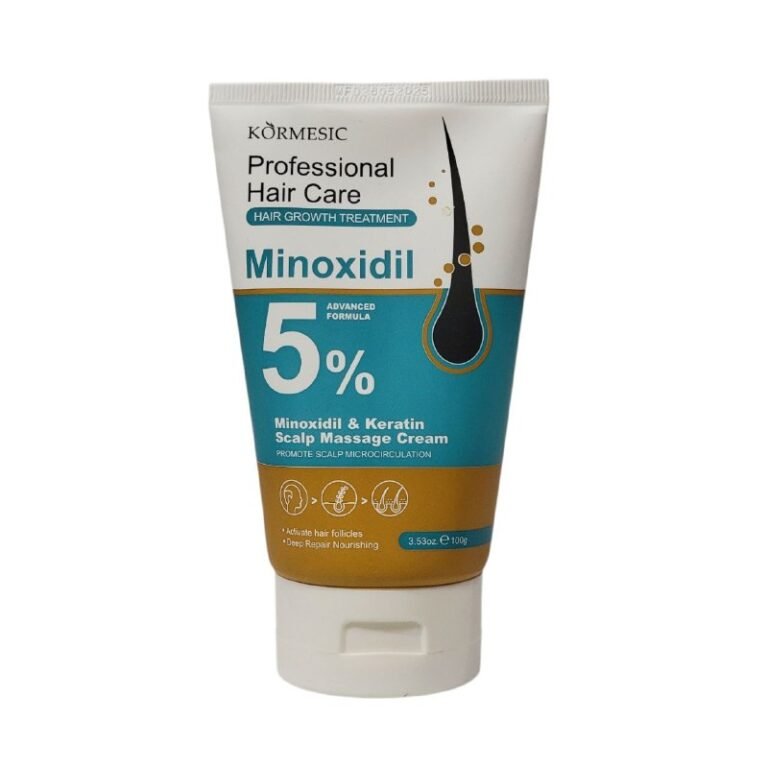 TRATAMIENTO PARA EL CABELLO CON MINOXIDIL 5% Y KERATINA PARA EL CRECIMIENTO SUAVE DEL CABELLO KORMESIC 100G