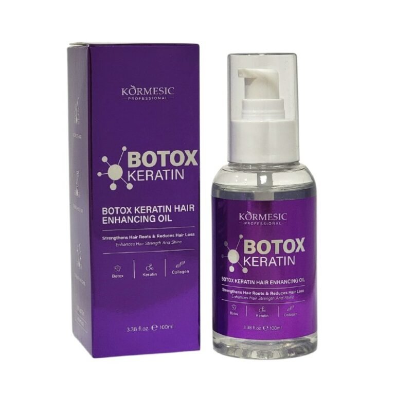 ACEITE PARA EL CABELLO DE KERATINA Y BOTOX FORTALECEDOR DE RACIES ANTICAIDA SUAVIZANTE KORMESIC 100ML