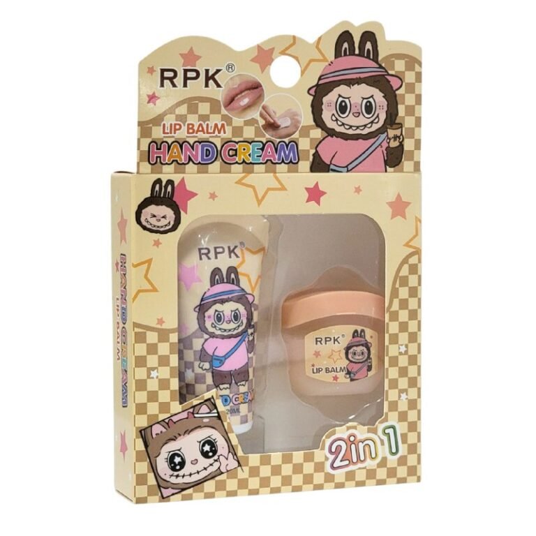 CREMA CORPORAL APRA MANOS EN SET 2 EN 1 CON BALSAMO DE LABIOS HIDRATANTE RPK LABUBU