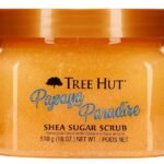 CREMA CORPORAL EXFOLIANTE DE AZUCAR SUAVIZANTE HIDRATANTE CON AROMA A PAPAYA TROPICAL THREE HUT 510G