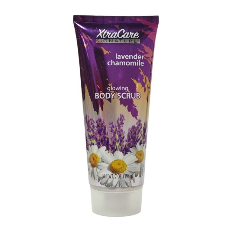 CREMA CORPORAL EXFOLIANTE DE MANZANILLA Y LAVANDA, ELIMINA CELULAS MUERTAS Y DA BRILLO NATURAL XTRACARE 198G