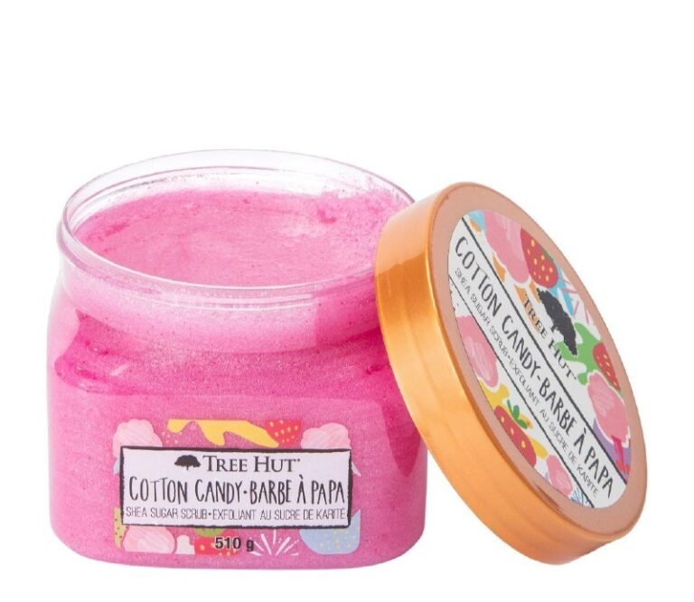 CREMA CORPORAL EXFOLIANTE SUAVIZANTE E HIDRATANTE CON AROMA ALGODON DE AZUCAR THREE HUT 510G