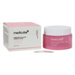 CREMA FACIAL COREANO DE CAPSULA DE COLAGENO ROSA BLANQUEADOR ANTIARRUGAS HIDRATANTE MEDICUBE 55G