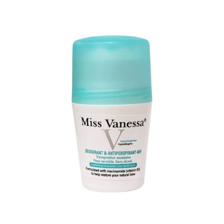 DESODORANTE PARA MUJERES ANTITRANSPIRANTE DE 48H OLOR A KARITE Y VAINILLA MISS VANESSA 50ML DUPE DE VICHY