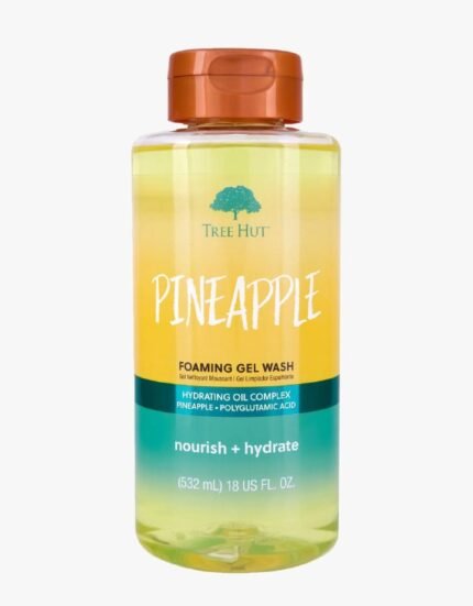 GEL DE DUCHA LIMPIADOR ESPUMOSO DE PIÑA REFRESCANTE CON AROMA A PIÑA TREE HUT 532ML