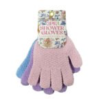 GUANTES PARA DUCHA DE MALLA PARA EL EXFOLIANTE EN PAQUETE DE 3UND 3PK SHOWER GLOVES