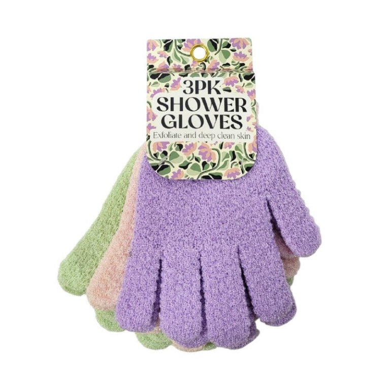 GUANTES PARA DUCHA DE MALLA PARA EL EXFOLIANTE EN PAQUETE DE 3UND 3PK SHOWER GLOVES