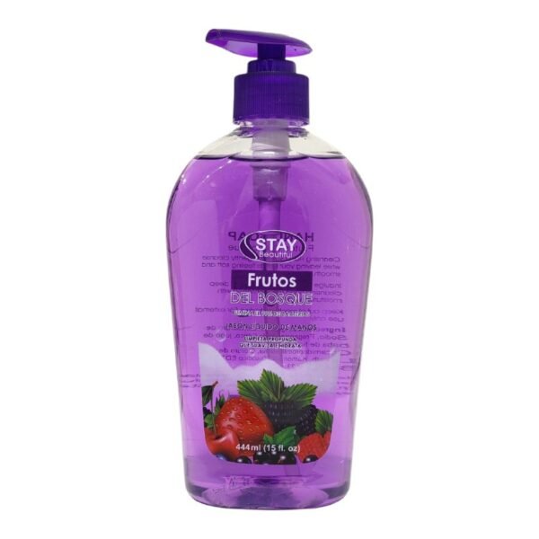 JABON DE MANOS DE FRUTOS DEL BOSQUE LIMPIEZA PROFUNDA SUAVIZANTE STAY BEAUTIFUL 444ML