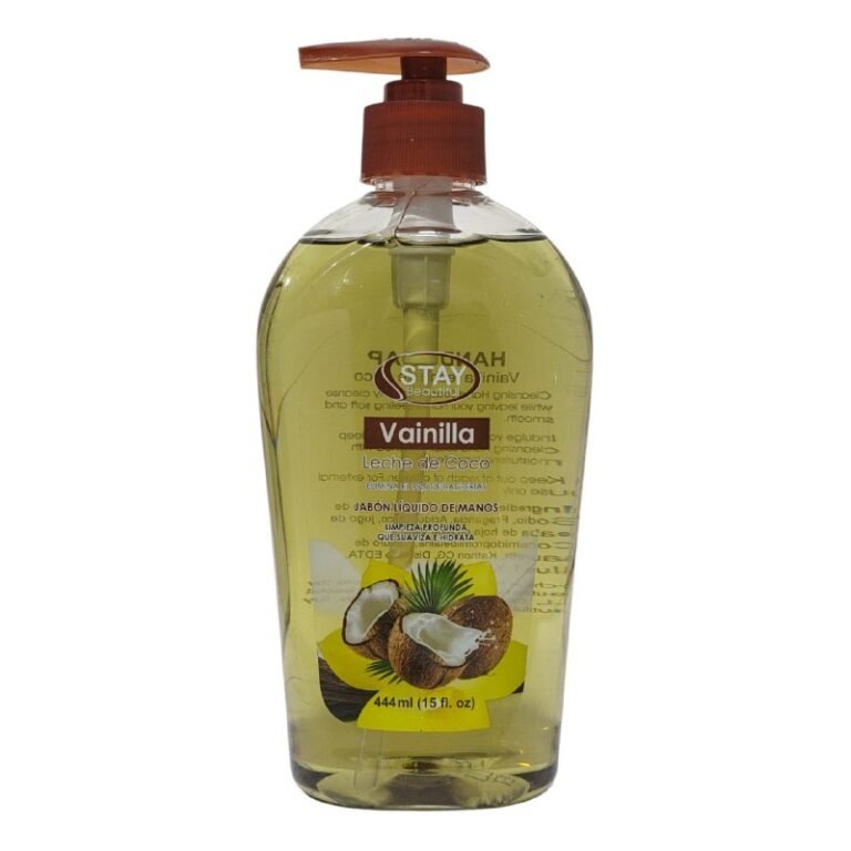 JABON DE MANOS DE VAINILLA Y LECHE DE COCO LIMPIEZA PROFUNDA SUAVIZANTE STAY BEAUTIFUL 444ML