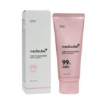 LIMPIADOR FACIAL COREANO EN ESPUMA CON NIACINAMIDA ROSA Y PDRN DE SALMON REGENERADOR HIDRATANTE MEDICUBE 120G