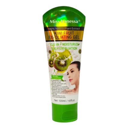 LIMPIADOR FACIAL EXFOLIANTE DE KIWI SUAVEMENTE ELIMINA LA SUCIEDAD PROFUNDA MISS VANESSA 120ML