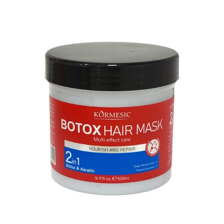 MASCARA PARA EL CABELLO DE BOTOX MMULTIEFECTO 2 EN 1 BOTOX Y KERATINA QUE NUTRE, REPARA E HIDRATA KORMESIC 500ML
