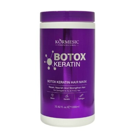 MASCARA PARA EL CABELLO DE BOTOX Y KERATINA REPARADORA DE DAÑO QUIMICOS, TINTES, DECOLORACIONES O CALOR KORMESIC 100ML