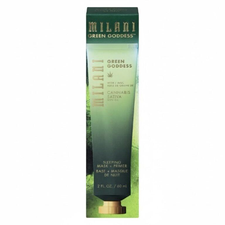 MASCARILLA FACIAL DE NOCHE, DE ACEITE DE SEMILLA DE CANNABIS QUE SIRVE TAMBIEN COMO PRIMER, SUAVIZANTE MILANI 60ML