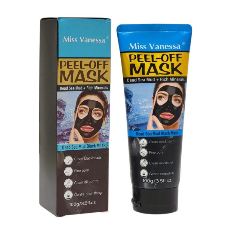 MASCARILLA FACIAL NEGRA DE BARRO DEL MAR MUERTO QUE ELIMINA PUNTOS NEGROS DEJANDO LA PIEL SUAVE MIS VANESSA 100G