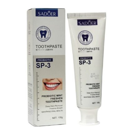 PASTA DE DIENTES, PASTA DENTAL PROBIOTICA CON MENTA FRESCA 12H DE PROTECCION SADOER 100G