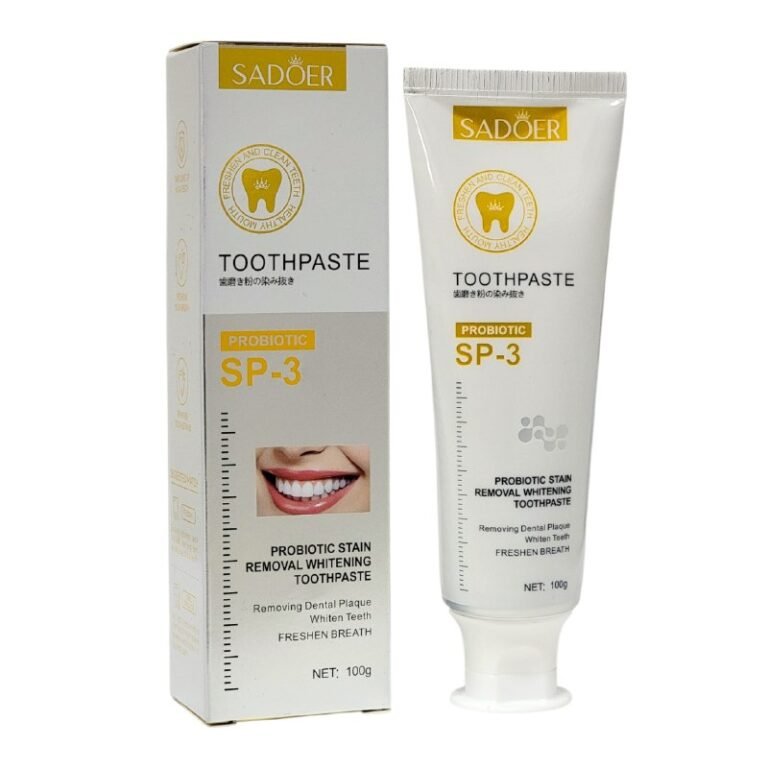 PASTA DE DIENTES, PASTA DENTAL PROBIOTICO SP3 REFRESCA Y LIMPIA LOS DIENTES SADOER 100G