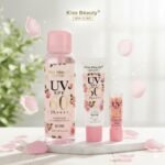 PROTECTOR SOLAR EN SET DE 3 PIEZAS DE EXTRACTO DE ROSA HIDRATANTE SPF60 KISS BEAUTY