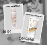 PROTECTOR SOLAR EN SPRAY DE PULPA CRUDA DE ARROZ HIDRATANTE MISS VANESSA 150ML DUPE DE BIOAQUA