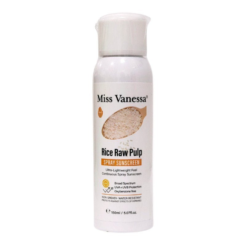 PROTECTOR SOLAR EN SPRAY DE PULPA CRUDA DE ARROZ HIDRATANTE MISS VANESSA 150ML DUPE DE BIOAQUA PROTECTOR SOLAR EN SPRAY DE PULPA CRUDA DE ARROZ HIDRATANTE MISS VANESSA 150ML DUPE DE BIOAQUA