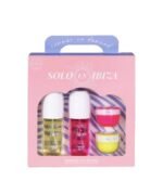 SET DE CUIDADO CORPORAL DE 4 PIEZAS, CREMA CORPORAL 30GX2, SPRAY PERFUMADO PARA EL CUERPO Y CABELLO 100MLX2 SOLO EN IBIZA