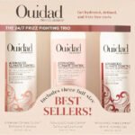 SET DE CUIDADO DE CABELLO ONDULADO RIZADO CON CONTROL DE CALOR Y HUMEDAD ANTIFRIZZ 250MLX3