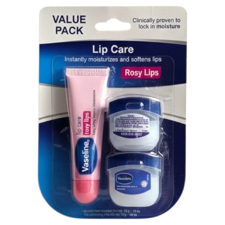 SET DE CUIDADO LABIAL VASELINA QUE HIDRATA Y SUAVIZA LOS LABIOS, BALSAMO LABIAL 11G, VASELINA LABIAL 10GX2