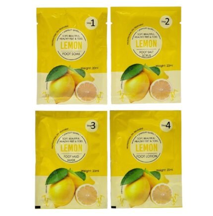 SET DE CUIDADO PARA PIES 4 EN 1 CON ESENCIA DE LIMON PEDICURA SUAVIZANTE