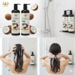 SHAMPOO EN SET PARA EL CABELLO CON ACONDICIONADOR DE ACEITE DE COCO SUAVIZANTE TREE CITY 900MLX2