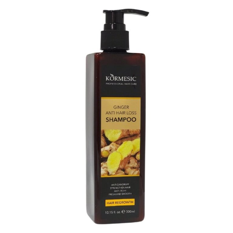 SHAMPOO PARA EL CABELLO DE JENGIBRE ANTICAIDA, ANTICASPA Y FORTALECEDOR KORMESIC 300ML