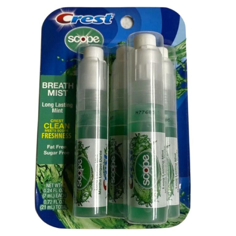 SPRAY VOCAL DE MENTA PARA EL ALIENTO PAQUETE DE 4 CREST 7MLX4